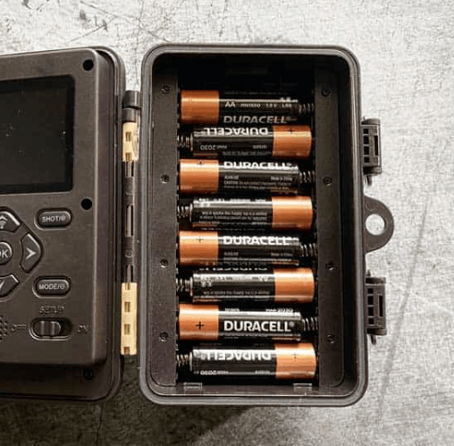 Batterifack i viltkamera